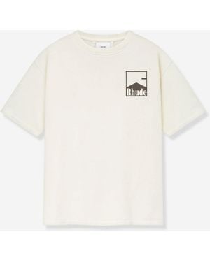 Rhude Camiseta Chevron - Natural