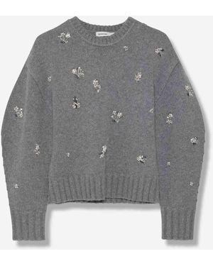 Jonathan Simkhai Jersey Cuello Redondo - Gris