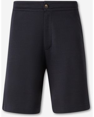 Herno Cotton Knit Shorts - Blue