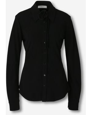 Lemaire Chemise Casual Fleur - Noir
