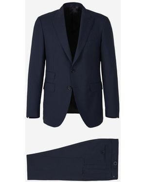 SCABAL® Plain Wool Suit - Blue