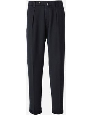 Berwich Pantalones Retrolong Lana - Blu