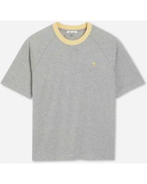 Ami Paris Round Neck T-Shirt - Grey