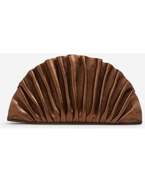 Cult Gaia Nala Mini Clutch - Brown