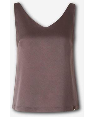 Herno Top Satinado - Morado