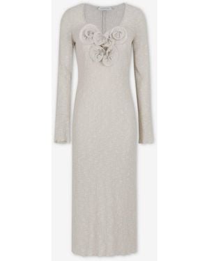 Magda Butrym Floral Midi Dress - White
