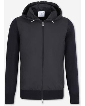 Gran Sasso Technical Jacket With Hood - Blue