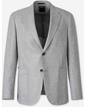 ZEGNA Blazer Straight Printed - Grey