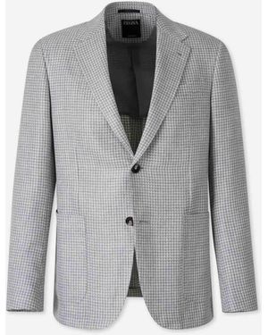 ZEGNA Blazer Straight Printed - Grey