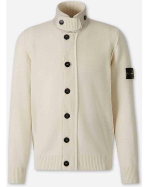 Stone Island Cárdigan Cuello Alto - Neutro