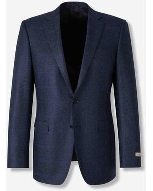 Canali Straight Wool Blazer - Blue