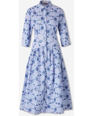 Silvia Tcherassi Indy Midi Dress - Blue