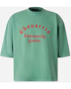 Willy Chavarria Community Centre T-Shirt - Green