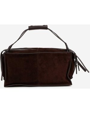 STAUD Harold Suede Bag - Brown