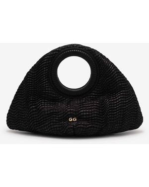 Cult Gaia Sac Thais Raphia - Noir