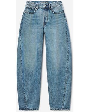 Alexander Wang Jeans Barrel Logo - Azul