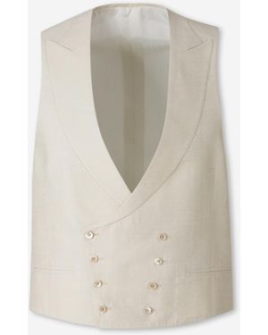 Santa Eulalia Classic Crossed Vest - White