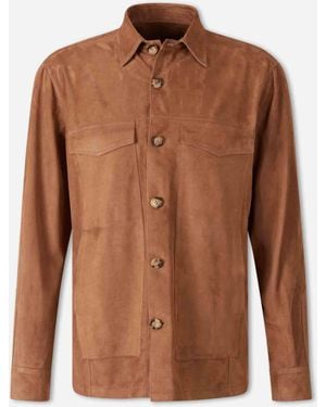 Santa Eulalia Casual Leather Jacket - Brown