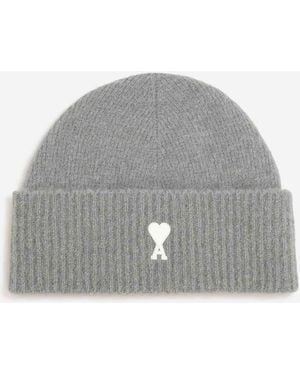 Ami Paris Gorro Alpaca Ami De Couer - Gris