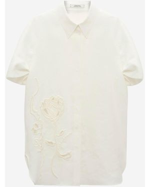 Dorothee Schumacher Embroidered Linen Shirt - White