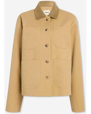 KHAITE Wyatt Short Jacket - Natural