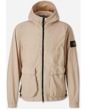 Stone Island Kurzer Technischer Parka - Natur