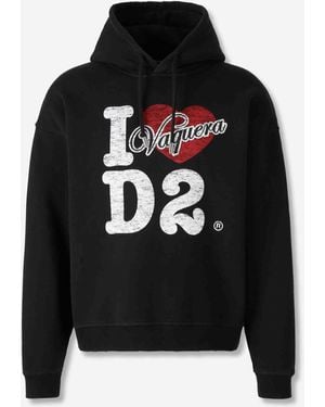 DSquared² Hooded Sweatshirt Logo - Black
