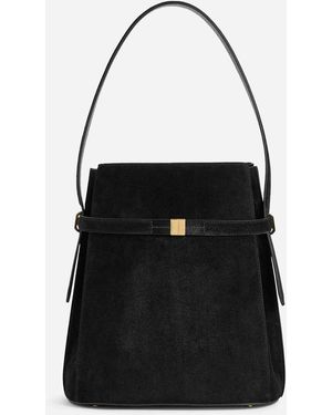 TOTEME Gürteltasche Aus Wildleder - Schwarz