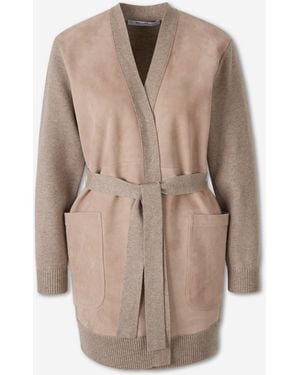 Max Mara Cárdigan Lana Cashmere Ante - Neutro