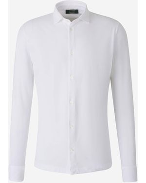 Zanone Cotton Slit Shirt - White