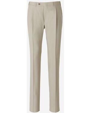 Canali Pantaloni A Pieghe - Neutro