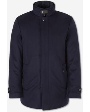 Moorer Long Coat - Blue