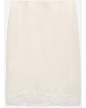 Dorothee Schumacher Playful Volumes Lingerie Skirt - White