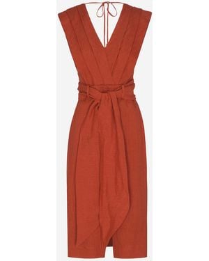 ANDRES OTALORA Abito Midi Verao - Rosso