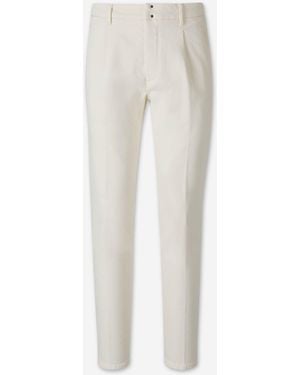 Incotex Straight Twill Pants - White