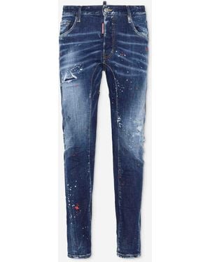 DSquared² Tidy Biker Jeans - Blue