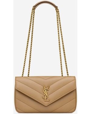 Saint Laurent Sac Épaule Loulou - Blanc
