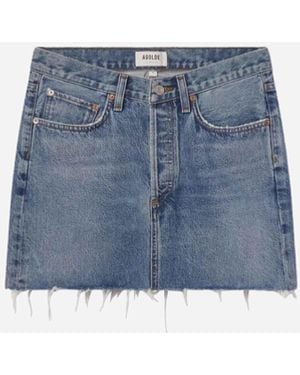 Agolde Denim Mini Skirt - Blue