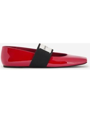 Givenchy Bailarinas Sliced Square - Rojo