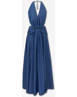 Zimmermann Robe En Jean Drapée - Bleu