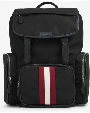 Bally Code Nylon Backpack - Black