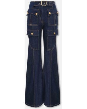 Zimmermann Flared Jeans With Pockets - Blue