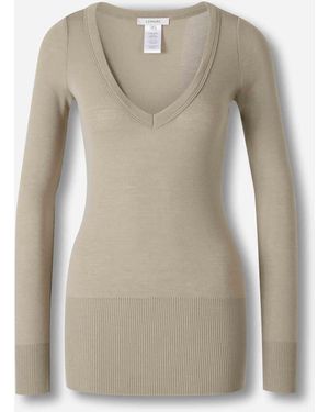 Lemaire Maglione Maglia Liscio - Neutro