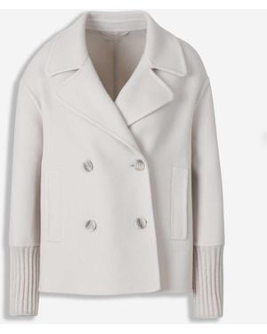 Peserico Short Wool Coat - Grey