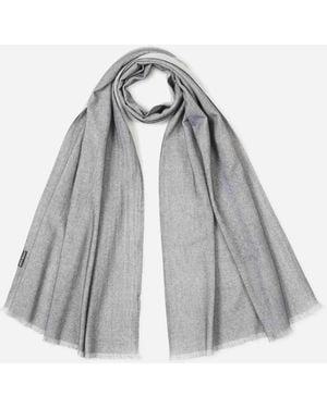 Santa Eulalia Plain Cashmere Scarf - White