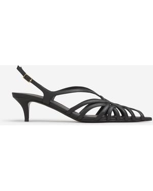 Balmain Sandalias Tacón Tiras - Blanco