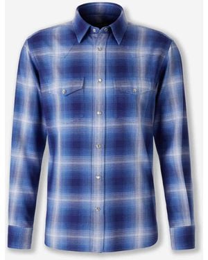 Tom Ford Western Casual Shirt - Blue