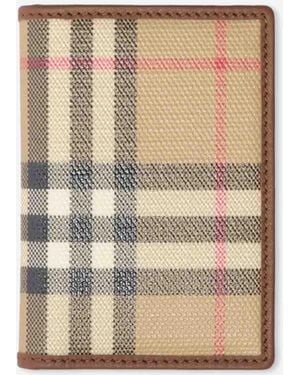Burberry Passport Cover Check - Natural