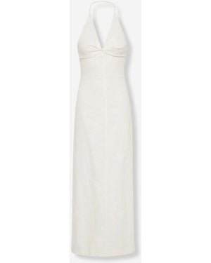 SIR. Halter-Leinenkleid - Weiß