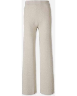 Peserico Wide-Knit Pants - White